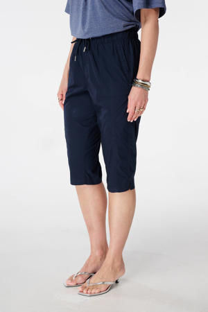 slim regular waist capri donkerblauw