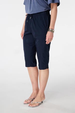 slim regular waist capri donkerblauw