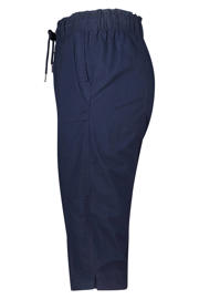thumbnail: MS Mode slim regular waist capri donkerblauw