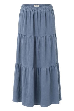 midi rok blauw