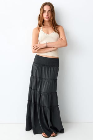 maxi rok antraciet