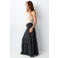 MANGO TEEN maxi rok antraciet