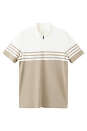 thumbnail: Mango Man slim gestreepte polo beige