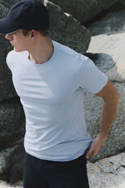 thumbnail: Mango Man slim T-shirt lichtblauw