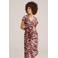 WE Fashion blousejurk met zebraprint donkerrood