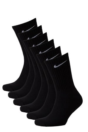 Everyday Cushioned sportsokken - zwart (set van 6)