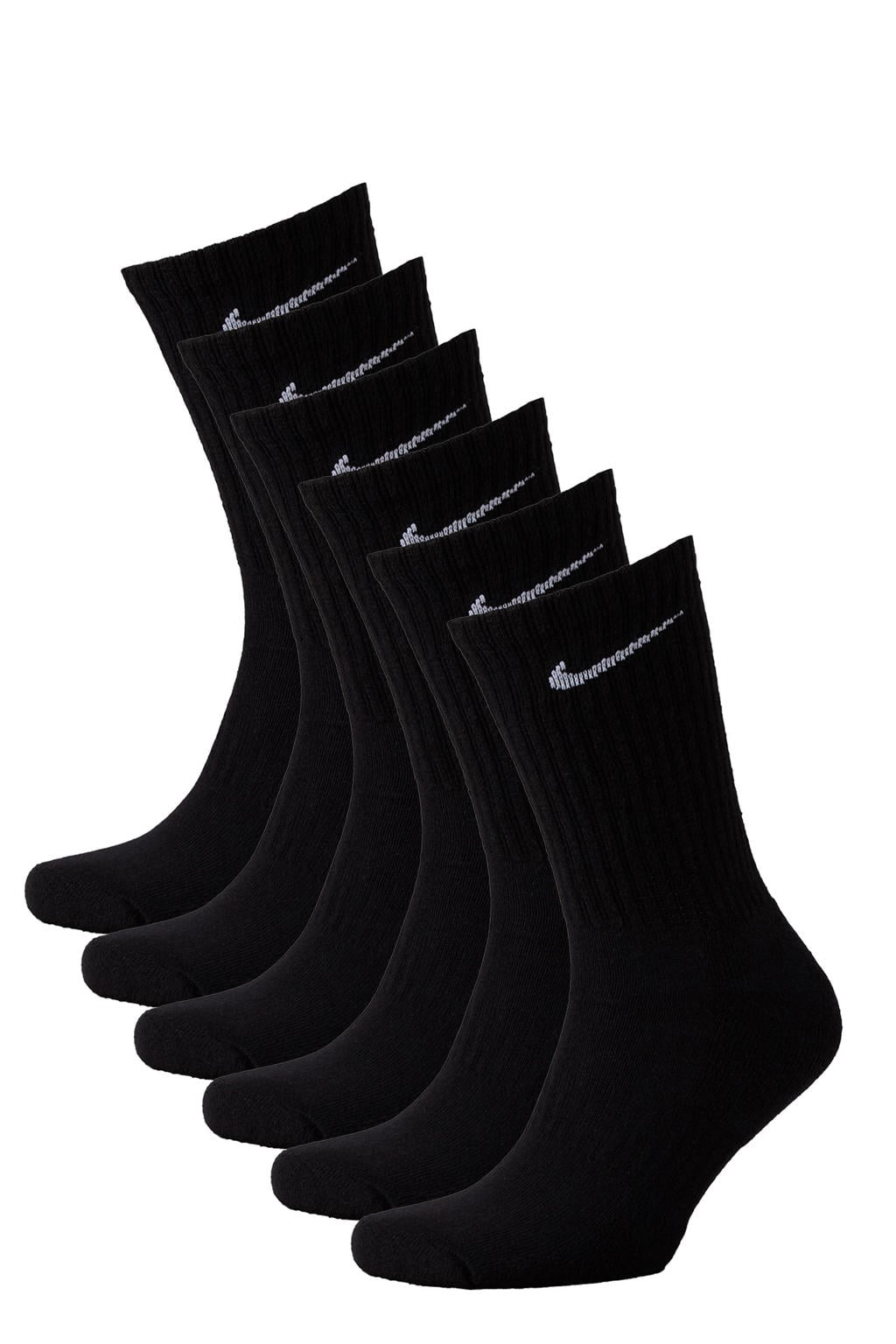 Nike Everyday Cushioned sportsokken - zwart (set van 6)