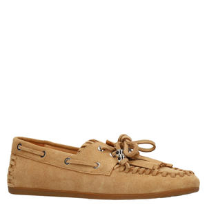 suède bootschoenen beige