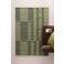 NOUS Living rechthoekige wollen geruite vloerkleed Silven 230x160 cm - groen