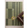 NOUS Living rechthoekige wollen geruite vloerkleed Silven 290x200 cm - groen
