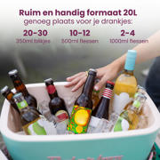 thumbnail: Polarbox  Koelbox met Schouderband - Paars-Sorbet - 12 Liter