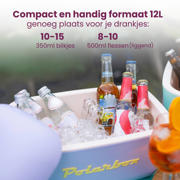 thumbnail: Polarbox  Koelbox met Schouderband - Lime-Lilac - 12 Liter