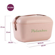 thumbnail: Polarbox  Koelbox met Schouderband - Nude-Olive Green - 12 Liter