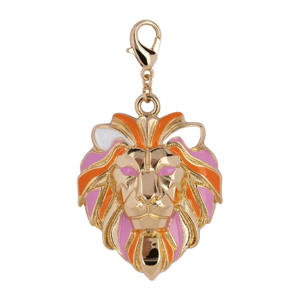 hanger Lions Head oranje/goudkleurig