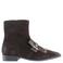 Mjus Cadore leren enkellaarsjes met studs - donkerbruin
