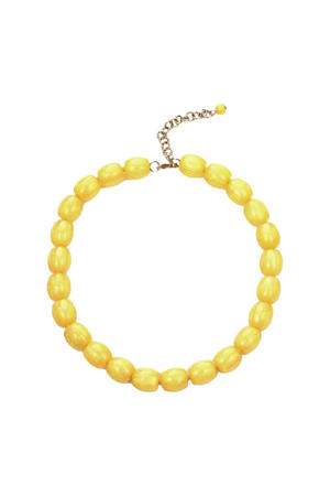 kralenketting geel