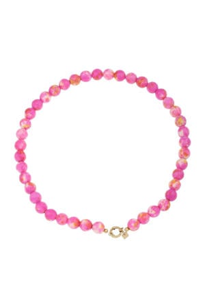 kralenketting roze