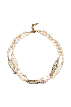 ketting ecru/goudkleurig