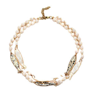 ketting ecru/goudkleurig