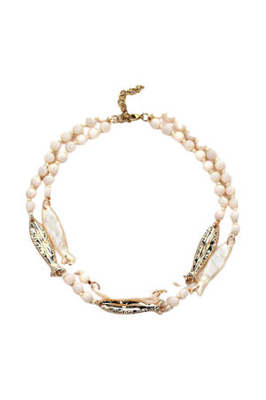 ketting ecru/goudkleurig