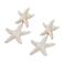 Candy Sweet Jewellery oorbellen met zeesterren ecru