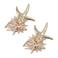 Candy Sweet Jewellery oorbellen met zeester ecru/goudkleurig