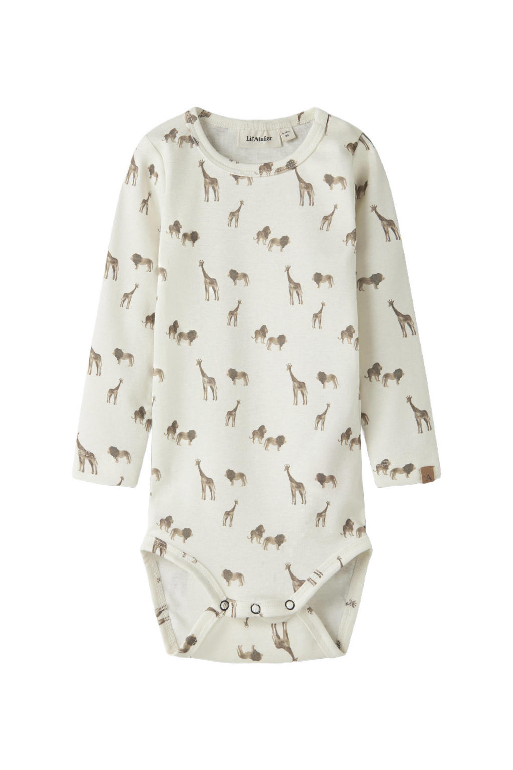LIL' ATELIER BABY romper wit/bruin