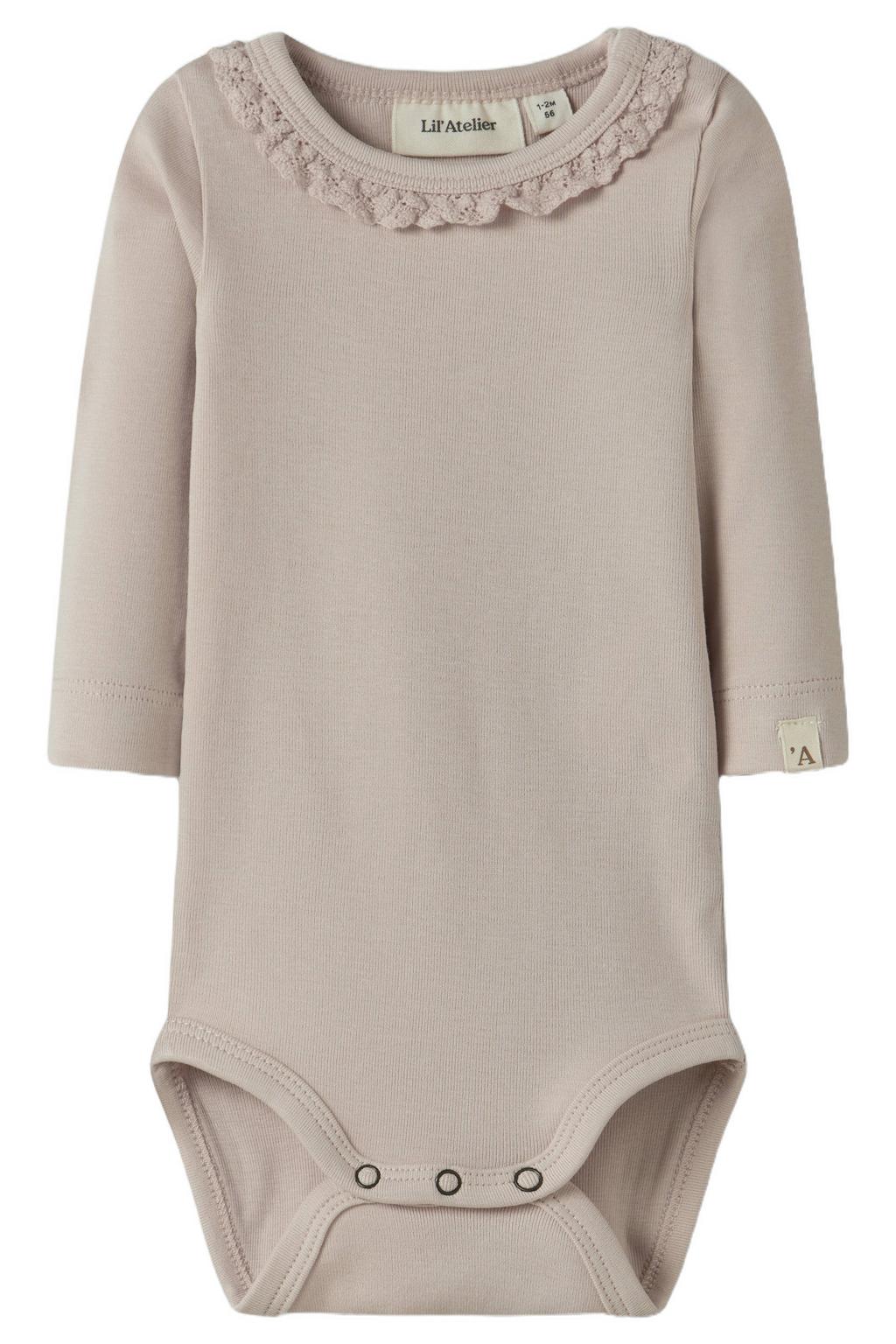 LIL' ATELIER BABY romper lichtroze