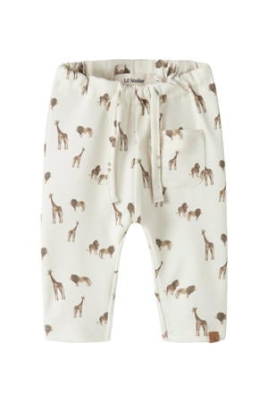 casual broek wit/bruin