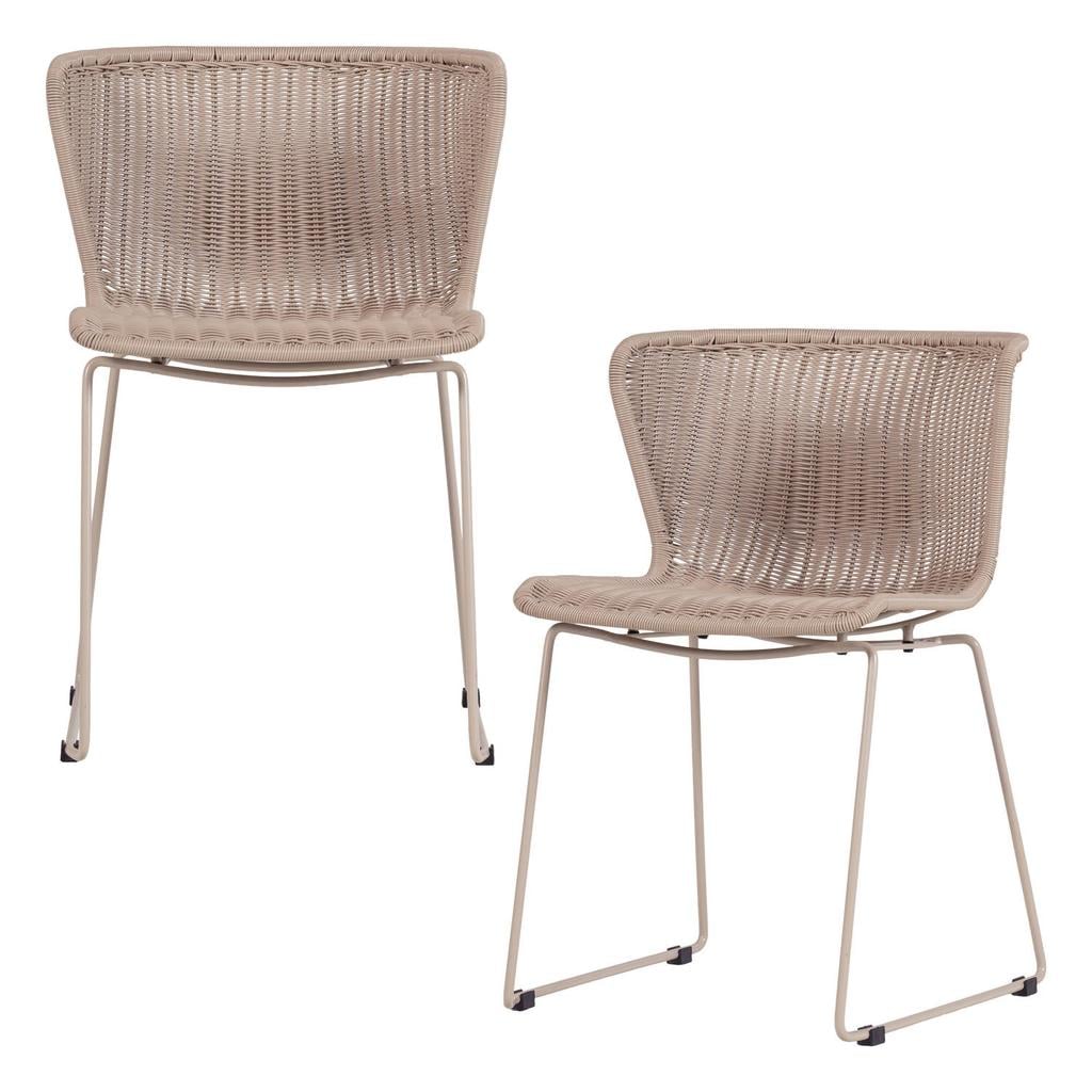 WOOOD Wings Tuinstoelen - Touw/Metaal - Naturel - Set van 2