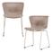 WOOOD WOOOD Wings Tuinstoelen - Zand - Kunststof - 78x55x54 - Set van 2