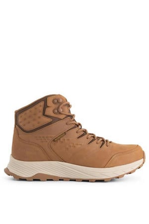 leren veterboots cognac