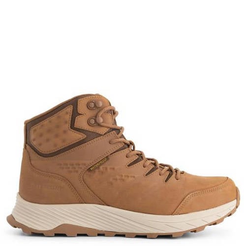 Travelin leren veterboots cognac