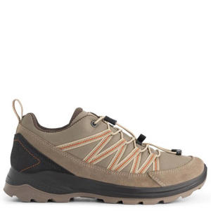 suède veterschoenen beige
