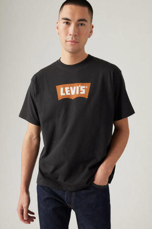 relaxed T-shirt zwart
