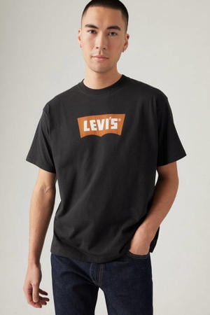 relaxed T-shirt zwart