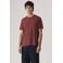 Levi's regular T-shirt donkerrood