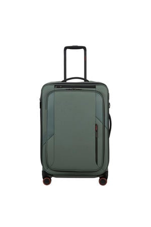 trolley Glazed 67 cm. Expandable groen
