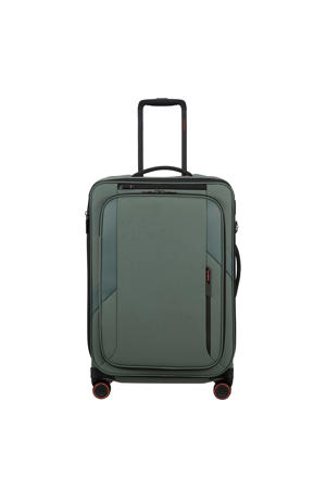 trolley Glazed 67 cm. Expandable groen