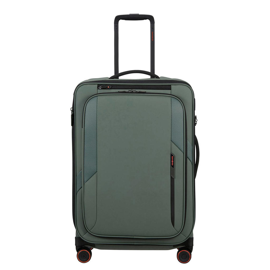 Samsonite trolley Glazed 67 cm. Expandable groen