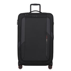 trolley Glazed 78 cm. Expandable zwart