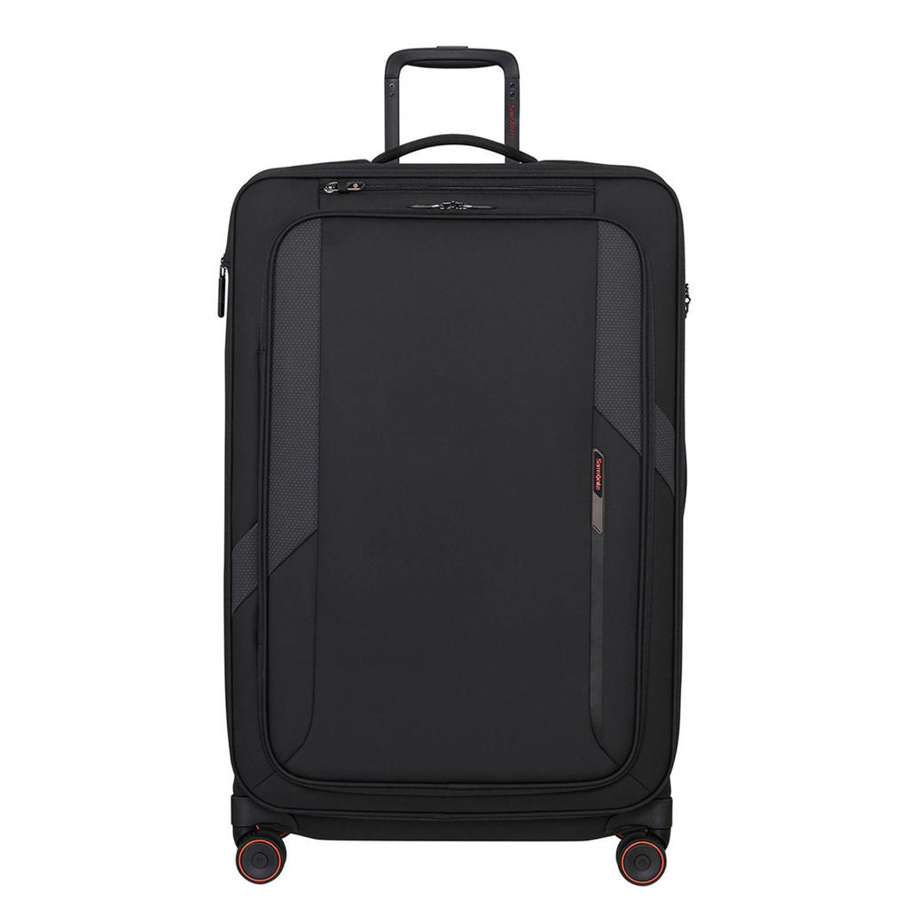 Samsonite trolley Glazed 78 cm. Expandable zwart