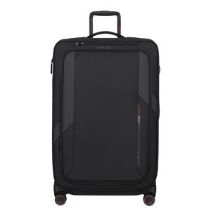 trolley Glazed 78 cm. Expandable zwart