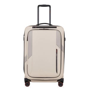 trolley Glazed 67 cm. Expandable beige