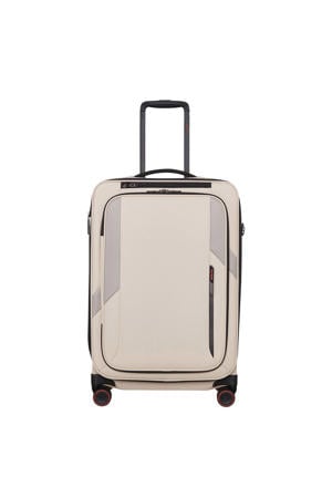 trolley Glazed 67 cm. Expandable beige