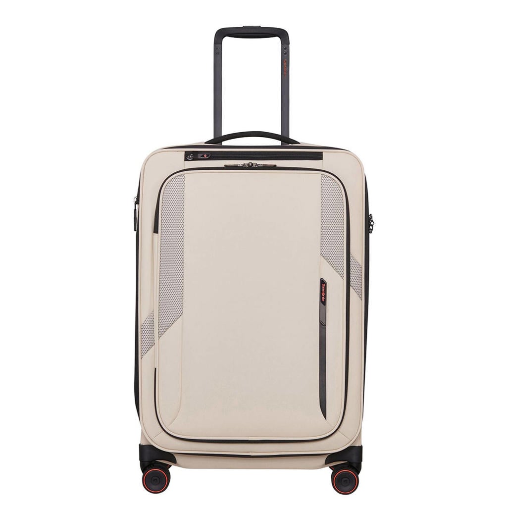 Samsonite trolley Glazed 67 cm. Expandable beige