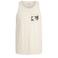 JJ REBEL regular fit tanktop met print - ecru
