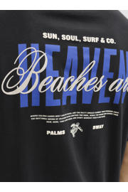thumbnail: JJ REBEL relaxed T-shirt met backprint zwart