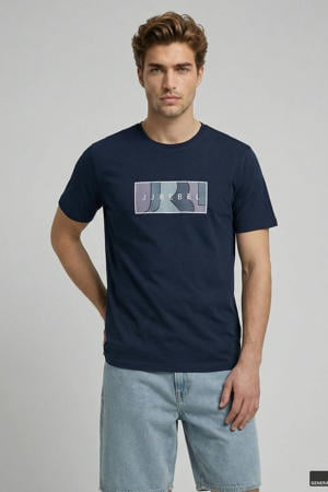 regular T-shirt donkerblauw
