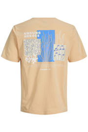 thumbnail: JJ REBEL regular T-shirt met backprint oranje
